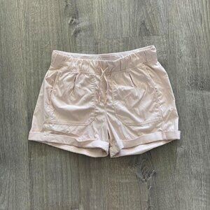 lululemon pastel peach girls shorts
